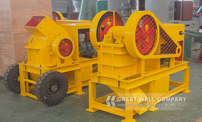 Small portable diesel stone crusher for sale 