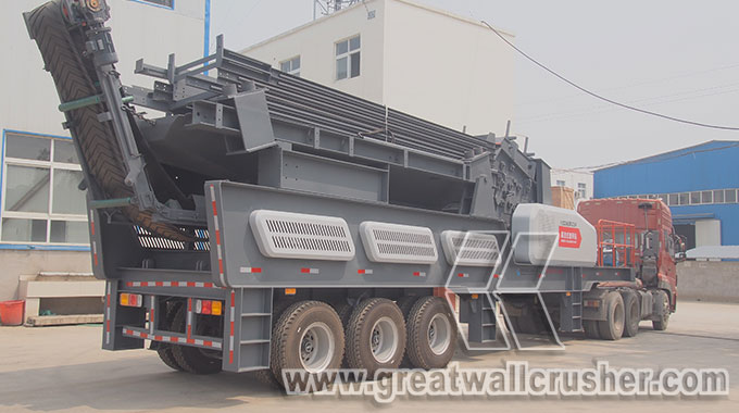 Ready mobile crushing plant shipping for Manila